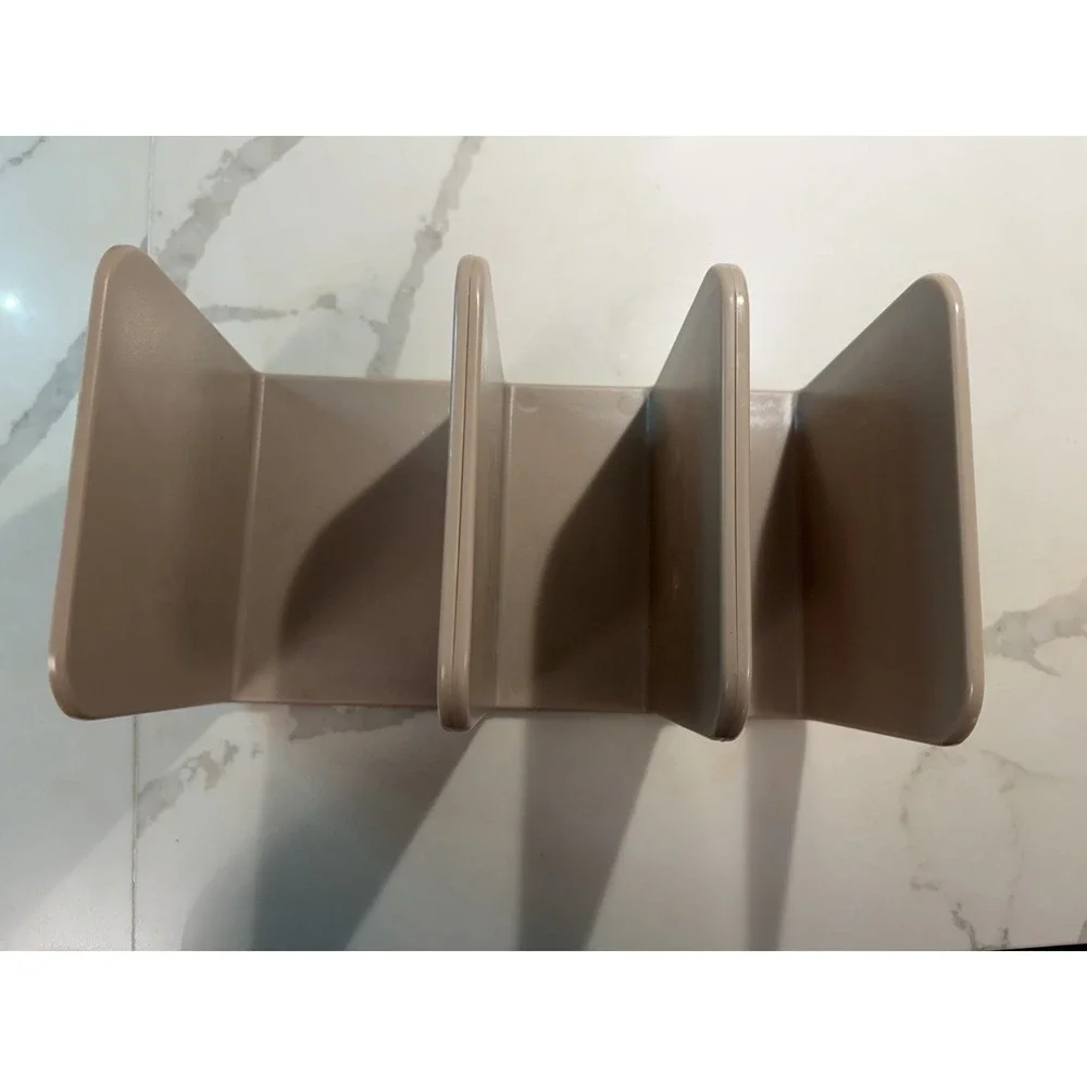 Caraway Set Of 3 Magnetic Pot Pan Lid Holder Organizer Storage Dividers Beige